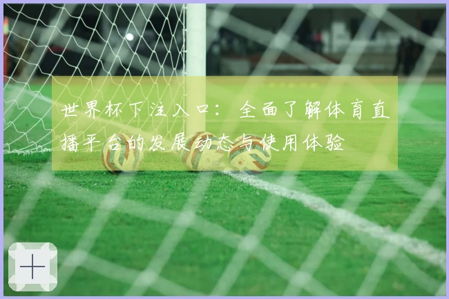 世界杯下注入口：全面了解体育直播平台的发展动态与使用体验